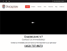 Tablet Screenshot of ducksteinrestoration.com